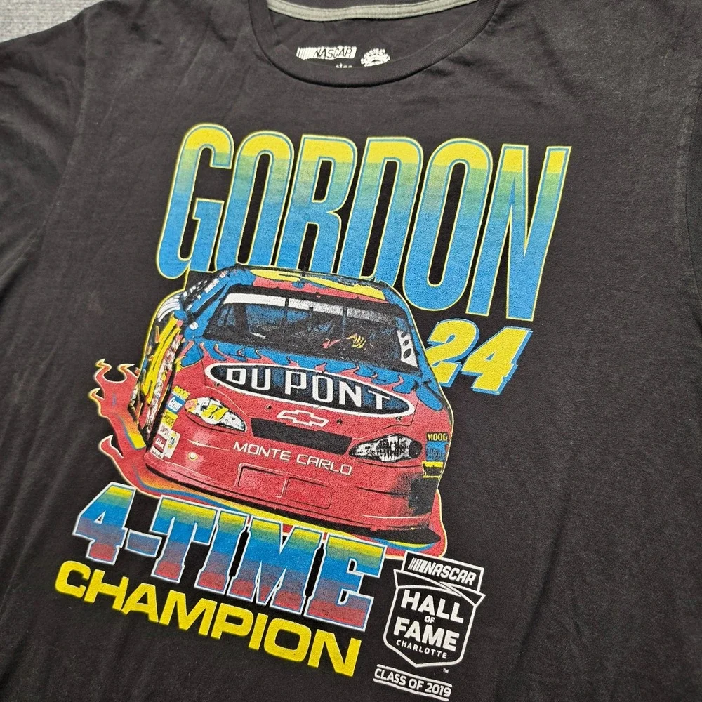 Jeff Gordon 24 DuPont Monte Carlo NASCAR Hall of Fame Graphic T Shirt Mens XL
